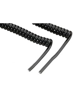 Monacor CCX-6M, spirális mikrofonkábel, Ø5mm