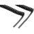 Monacor CCX-6M, spirális mikrofonkábel, Ø5mm
