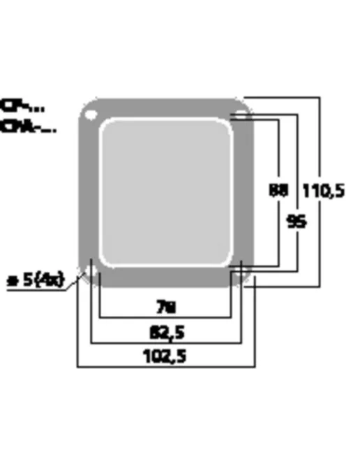 Monacor CP-6/SW, PA csatlakozó terminál keret