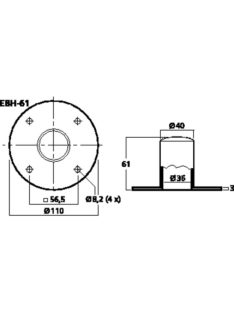 Monacor EBH-61, Állványhüvely
