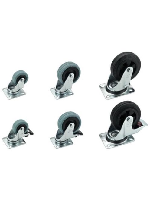 Monacor GCB-50B, kerekek, önbeálló/fix