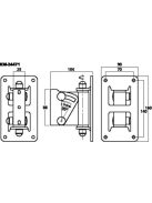 Monacor KM-24471, fali tartó hangsugárzókhoz