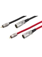 Monacor MCA-158, kábelek, audió, XLR/RCA
