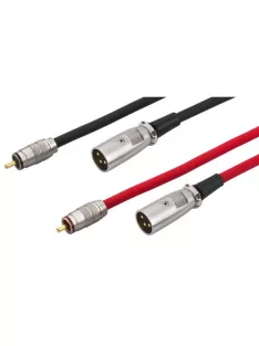 Monacor MCA-158, kábelek, audió, XLR/RCA