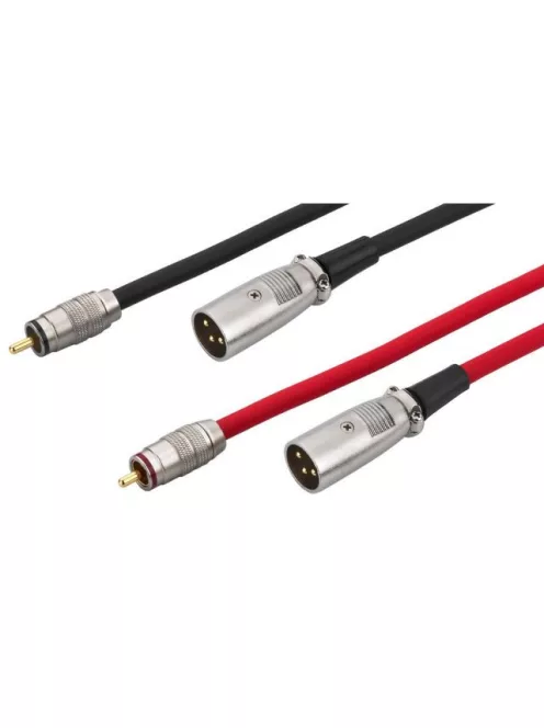 Monacor MCA-158, kábelek, audió, XLR/RCA