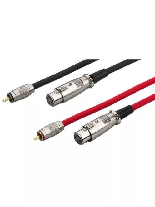 Monacor MCA-158J, kábelek, audió, XLR/RCA