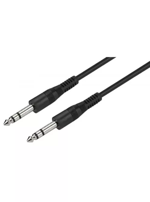 Monacor MCC-124/SW, 6,3mm sztereo (szimmetrikus) jack kábel