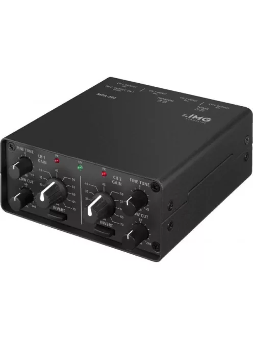 IMG Stageline MPA-202, 2-csatornás, kiszajú mikrofon előerősítő