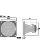 Monacor MPT-001, piezo magassugárzó