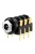 Monacor MZT-223G, beépíthető 6,3mm sztereó jack aljzat