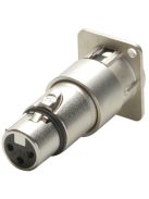 Neutrik NA-3MDF, XLR beépíthetőcsatlakozó, 3 pólusú