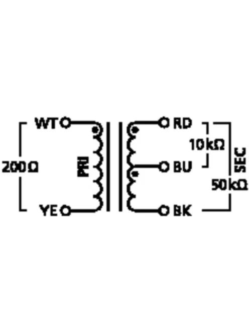 Neutrik NTE-10/3, audió transzformátor 1:3/1:10 mikrofon jelekhez