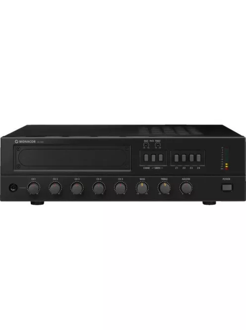 Monacor PA-1200, 4-zónás PA monó keverőerősítő