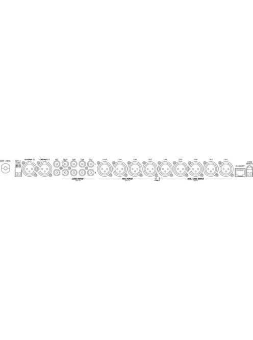 Monacor PA-1414MX, PA előerősítők
