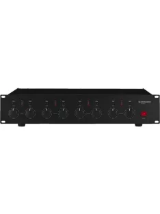 Monacor PA-1850D, 8 csatornás D osztályú erősítő, 100V