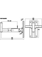 IMG Stageline PAST-500/SW, fali tartó PA hangsugárzókhoz