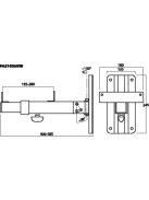 IMG Stageline PAST-550/SW, fali tartó hagyományos, fából készült hangsugárzókhoz