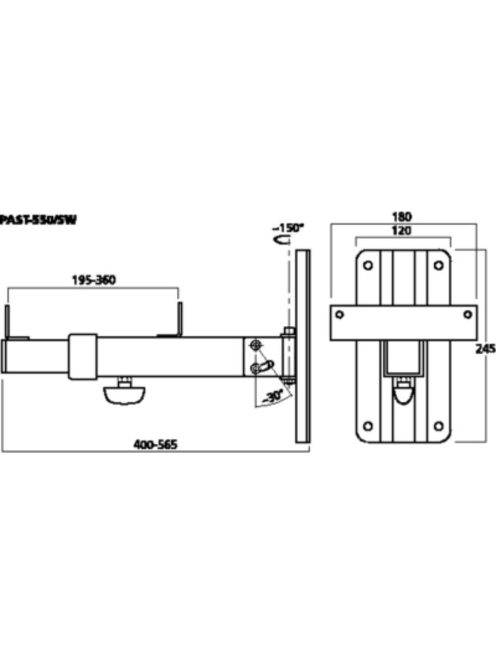 IMG Stageline PAST-550/SW, fali tartó hagyományos, fából készült hangsugárzókhoz