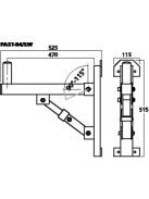 Monacor PAST-84/SW, fali tartó PA hangsugárzókhoz