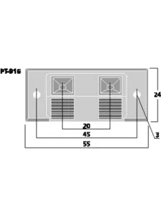 Monacor PT-932, rugós szorítócsatlakozó, 4-pólusú