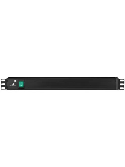Monacor RCS-85/SW, konnektorok, aljzatok, 19"-os hálózati csatlakozósorok