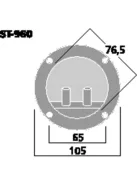 Monacor ST-960, hangsugárzó-csatlakozó