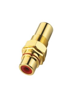 Monacor T-730G/RT, beépíthető RCA átvezető aljzatok