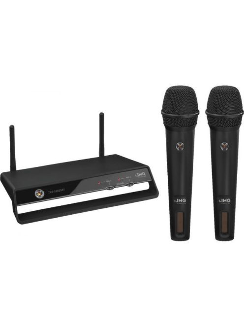 IMG Stageline TXS-2402SET, digitális két csatornás vezetéknélküli mikrofonrendszer, 2,4GHz