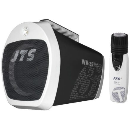 JTS WA-35, hordozható hangosítókombó MP3-lejátszóval, FM-rádióval és vezeték nélküli mikrofonnal