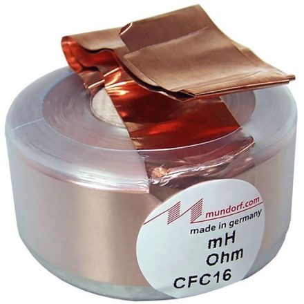 CFC16-0,82 | 0,82 mH | 0,31 Ω | 2% | 16,5 AWG | MCoil Foil crossover coil