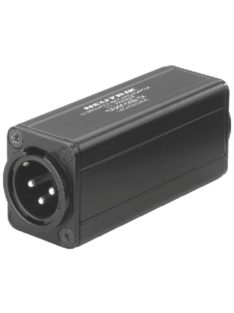  Neutrik NA2MD0BTX átalakító 3 pólusú XLR papa-RCA aljzat, fekete, illesztő trafóval, 1:1/200 Ohm