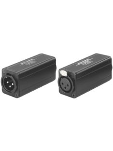   Neutrik NA2MD0BTX átalakító 3 pólusú XLR papa-RCA aljzat, fekete, illesztő trafóval, 1:1/200 Ohm