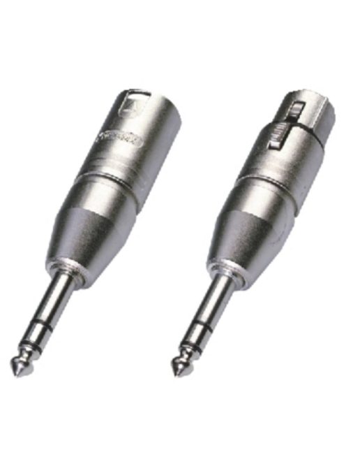 Neutrik NA3FP átalakító 3 pólusú XLR aljzat-sztereó 6,3-as dugó