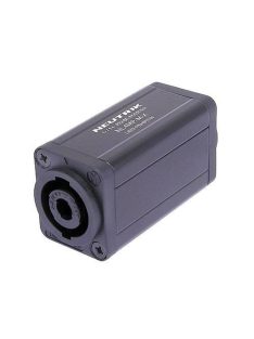   Neutrik NA4MPMX átalakító 4 pólusú Speakon alzat-4 pólusú Speakon aljzat, 1+/1- érintkezőkön fázisfordítás, 2+/2- nincs bekötve
