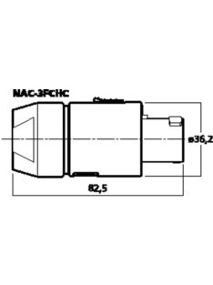   Neutrik NAC3FCHC powerCON lengő hálózati bemenet 250VAC/32A