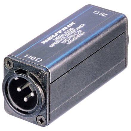 Neutrik NADITBNCM illesztő AES/EBU XLR dugó-75 Ohm BNC