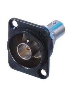   Neutrik NBB75DFGB Bulkhead BNC beépíthető átvezető, D házzal, fekete