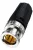 Neutrik NBNC75BLP7 Rear Twist BNC lengő dugó, 75 Ohm, 0.6/3.7 kábelhez, Hex crimp 6,47 mm