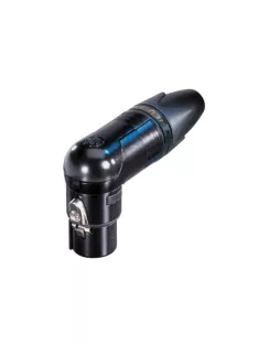   Neutrik NC10FRX14B 8+2 (10) pólusú XLR aljzat pipa, lengő, aranyozott érintkező, fekete ház