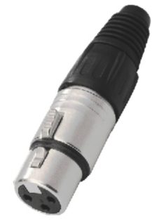 Neutrik NC3FX 3 pólusú XLR aljzat egyenes, lengő