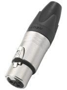 Neutrik NC3FXX 3 pólusú XLR aljzat egyenes, lengő