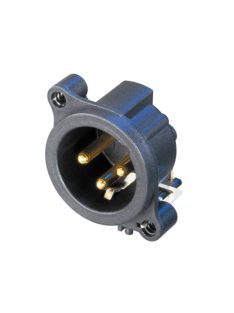 Neutrik NC3MAH 3 pólusú XLR dugó vízszintes nyákhoz