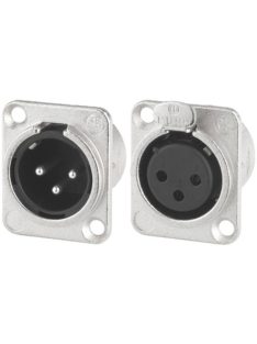   Neutrik NC3MDL1 3 pólusú XLR dugó ezüstözött érintkező,