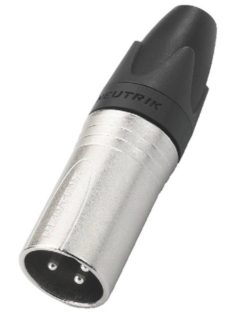 Neutrik NC3MXX 3 pólusú XLR dugó egyenes, lengő