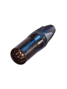   Neutrik NC5MXXBAG 5 pólusú XLR dugó egyenes, lengő, fekete ház