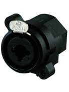 Neutrik NCJ6FIS XLR aljzat + 6,3-as jack aljzat sztereó 6,3-as-as, ezüstözött érintkező, műanyag ház