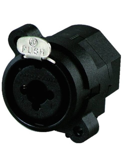 Neutrik NCJ6FIS XLR aljzat + 6,3-as jack aljzat sztereó 6,3-as-as, ezüstözött érintkező, műanyag ház