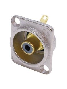 Neutrik NF2D4 RCA aljzat D házzal sárga