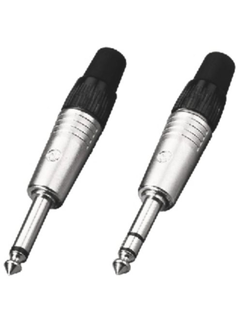 Neutrik NP2C 6,3-as monó jack dugó fényes házzal