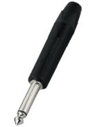 Neutrik NP2XBAG 6,3-as monó jack dugó fekete házzal